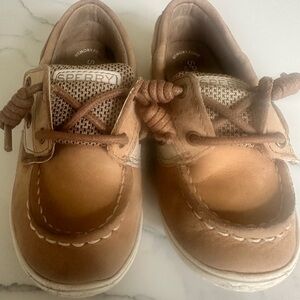 Sperry Kids Tan Boat Shoes